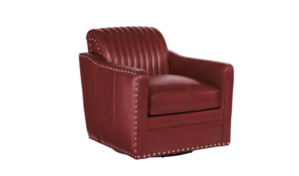Bradington Young Beth Swivel Chair - Leather Furniture in Hampton Falls NH