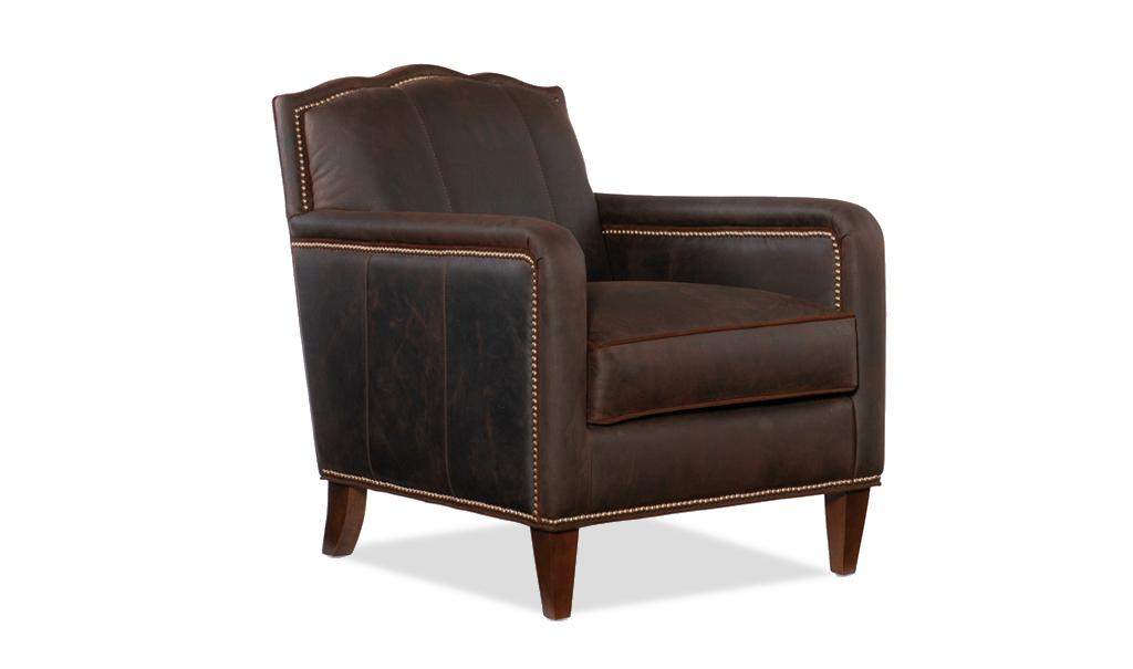 Bradington Young Griffin Club Chair - Leather Furniture in Hampton Falls NH