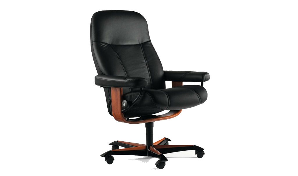 Ekornes Stressless Consul Office Chair - Leather Furniture in Hampton Falls NH