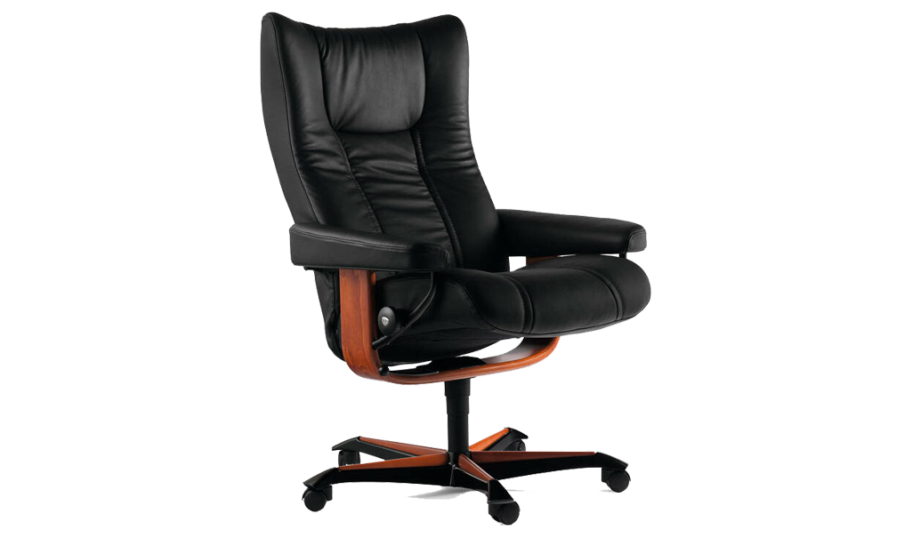 Ekornes Stressless Wing Office Chair - Leather Furniture in Hampton Falls NH