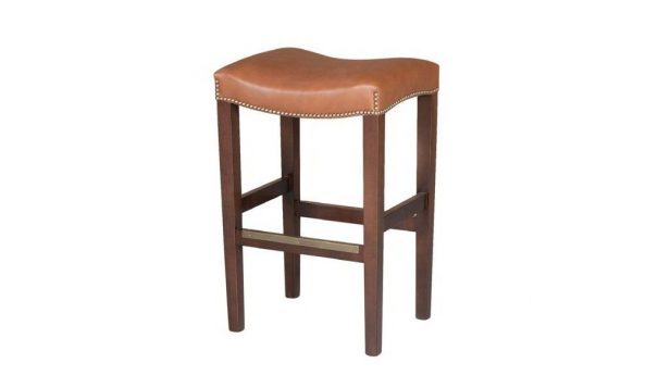 Classic Leather Barnum Barstool - Leather Furniture in Hamption Falls NH