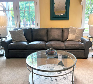 Classic Leather Montclair Sofa - Leather Furniture in Hamption Falls NH